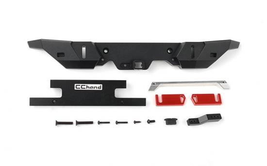 Rook Metal Rear Bumper with Hitch Bar for Traxxas TRX-4 2021 Bronco RC4WD