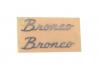 Side Metal Emblem for Axial SCX10 III Early Ford Bronco (Silver) RC4WD
