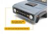 Front Grille and Lenses for Axial SCX10 III Early Ford Bronco (Black) RC4WD