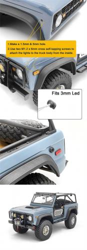 Side Marker Lights for Axial SCX10 III Early Ford Bronco RC4WD