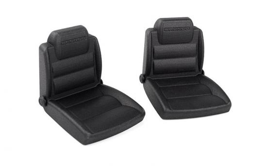 Bucket Seats for Axial SCX10 III Early Ford Bronco (Black) RC4WD