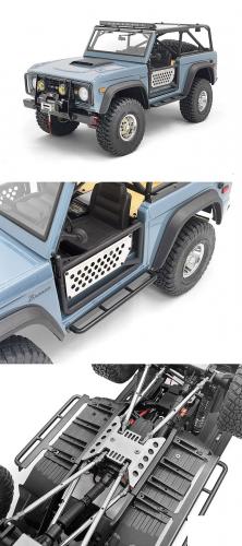 Krabs Side Metal Sliders for Axial SCX10 III Early Ford Bronco (Black) RC4WD