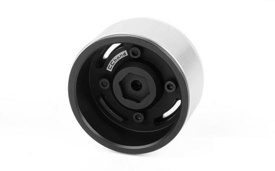 Analog 1.9 Aluminium CAP Wheels WHITE RC4WD Polished hub retro RC4WD