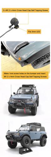 Bumper Spot Lights for Traxxas TRX-4 2021 Ford Bronco RC4WD