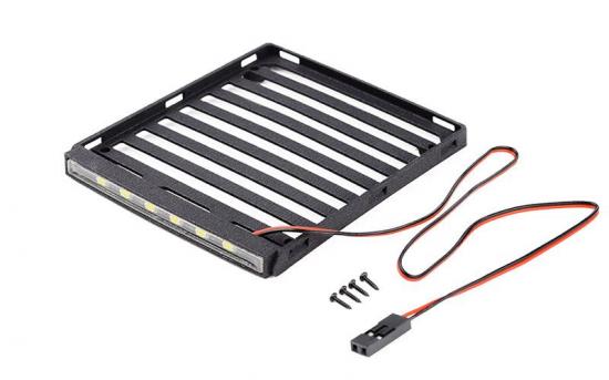 Flat Roof Rack w/ LED for Axial SCX24 JT Gladiator RC4WD