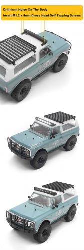 Roof LED Light Bar for Axial SCX24 1967 Chevrolet C10 RC4WD
