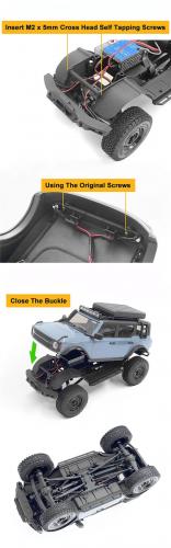 Inner Fender Set for Axial SCX24 2021 Ford Bronco RC4WD