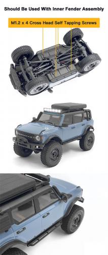 Side Sliders for Axial SCX24 2021 Ford Bronco RC4WD