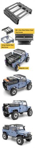 Rear Bed Rack W/ Tool Box for Vanquish VS4-10 Phoenix RC4WD