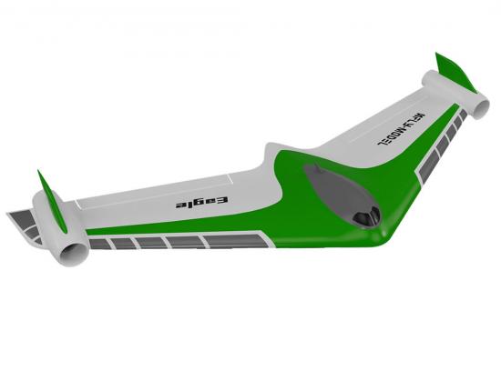 XFly Eagle 40mm EDF Flying Wing - PNP With Gyro - Green