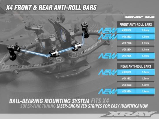 XRay X4 Anti-Roll Bar - Front 1.1 mm