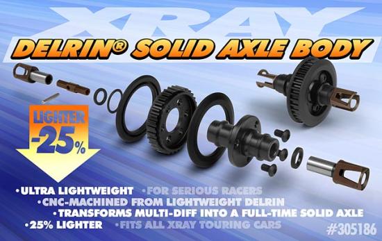 XRay Delrin Solid Axle Complete Set