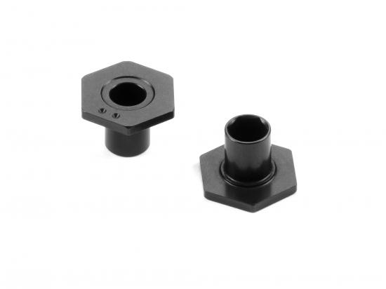 XRay X4 Aluminium Wheel Hub - Spring Clip - Offset -0.5mm - Swiss 7075 T6 (2) ** CLEARANCE **