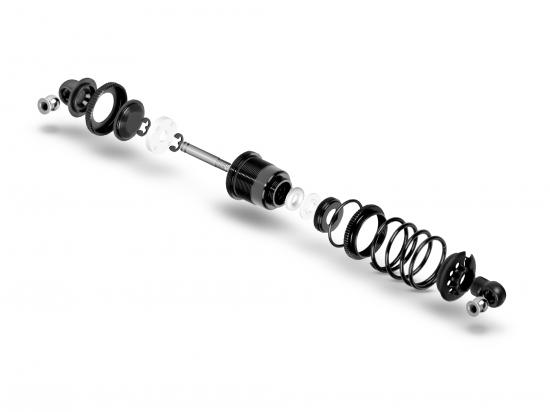 XRay XLP Aluminium Shock Absorber-Set - Black (2)