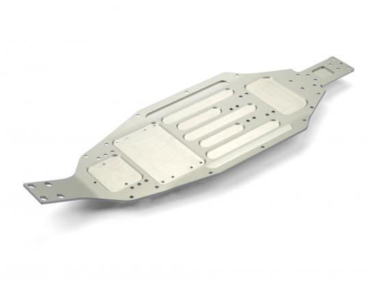 XRay XB2/XT2 Aluminium Chassis 1 Piece - 2.5mm - Long - Swiss 7075 T6