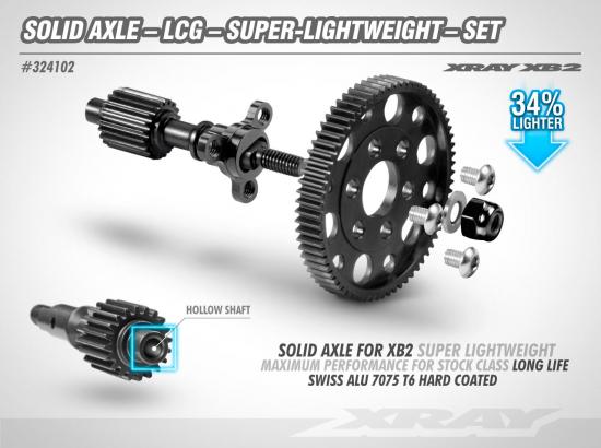XRay Solid Axle - LCG - Lightweight - Set