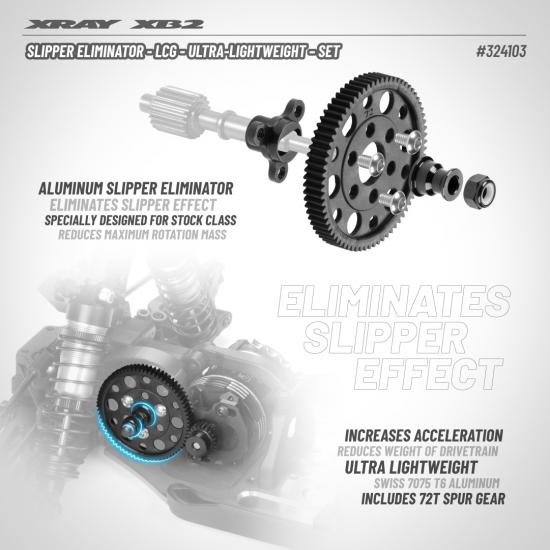 XRay Slipper Eliminator - LCG - Ultra-Lightweight - Set