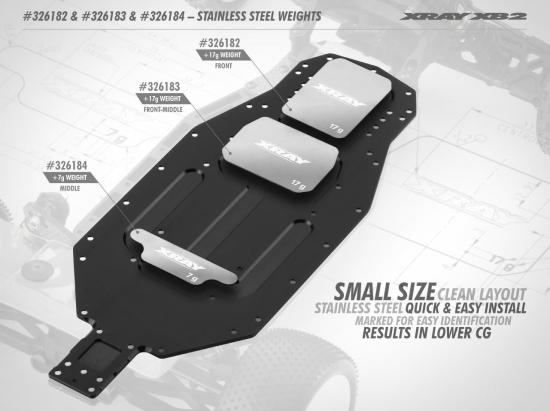 XRay Stainless Steel Weight 7G - Middle