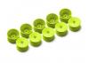 XRay 1:10 Buggy Rear Wheels - 12mm Hex Aerodisk - Yellow - Hard (10 Pack)