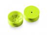 XRay 1:10 Buggy 2WD Front Wheels - 12mm Hex Aerodisk - Yellow - Hard (2)