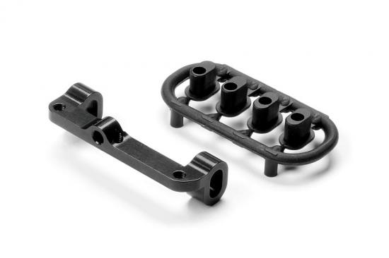 XRay Aluminium Upper Arm Holder - Right - Black - Swiss 7075 T6 - Set