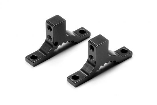 XRay Aluminium Upper Clamp Rear - Black - Swiss 7075 T6 - (L+R)