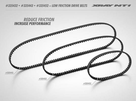 XRay Low Friction Drive Belt Front 5.0 X 186 mm