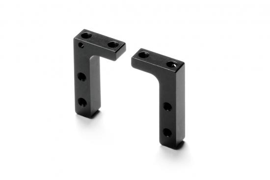 XRay Aluminium Servo Mount - Black - Swiss 7075 T6 (2)