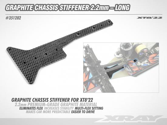 XRay XT822 Graphite Chassis Stiffener - Long