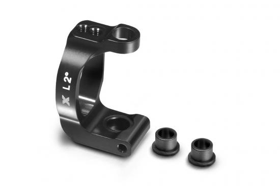 XRay Aluminium Caster Block 2 Left - Swiss 7075 T6