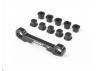 XRay Gt23 Aluminium Rear Lower Susp. Holder - Rear - Square Adj. Roll-C.