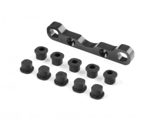 XRay GTXE Aluminium Rear Lower Susp. Holder For Semi-Split Bulkhead - Front