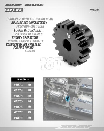 XRay 18T Pinion Gear