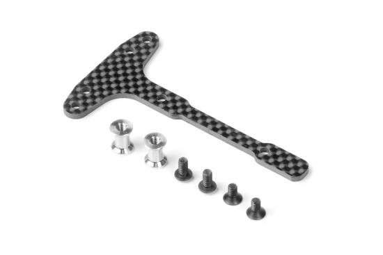 XRay Graphite Chassis T-Brace - Front - Set