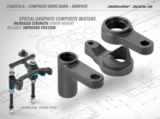 XRay Composite Servo Saver - Graphite