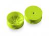 XRay 1:10 Buggy 4WD Front Wheels - 12mm Hex Aerodisk - Yellow - Hard (2)