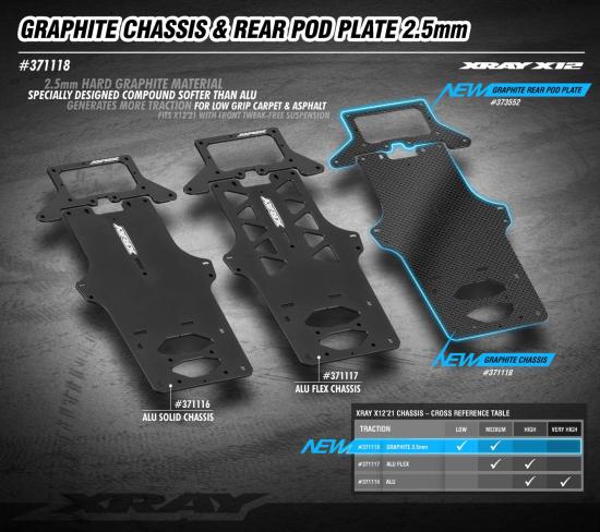 XRay X1221 Graphite Chassis 2.5mm