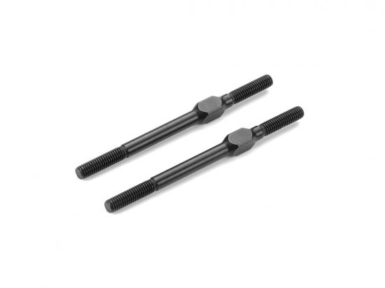 XRay Aluminium Adj. Turnbuckle M3X51 mm - Swiss 7075 T6 - Black (2)
