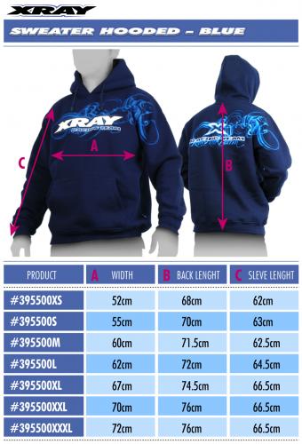 XRay Sweater Hooded - Blue (S)