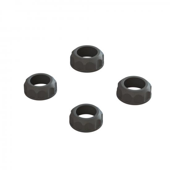Shock Cap (4): 4X4 - Black