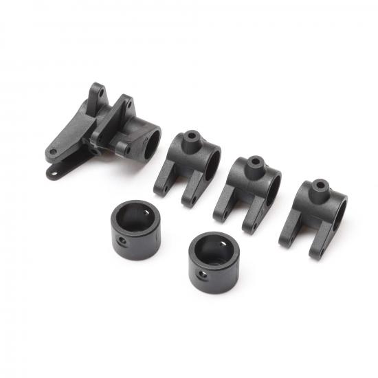 Axle Tube Link Mount Set And Cap: 1:10 SCX10 PRO Comp Scaler