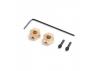 Hex Hub - Brass (2): SCX24 - AX24