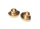 Brass Rear Axle Tube Caps - L/R (30g): PRO