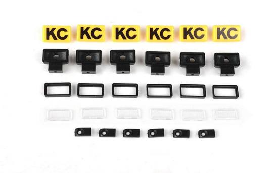 RC4WD KC HiLiTES Rectangle Lights with Covers RC4WD