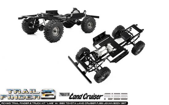 RC4WD Trail Finder 2 Truck Kit LWB W/ 1980 Toyota Land Cruiser FJ55 Lexan Body Set RC4WD