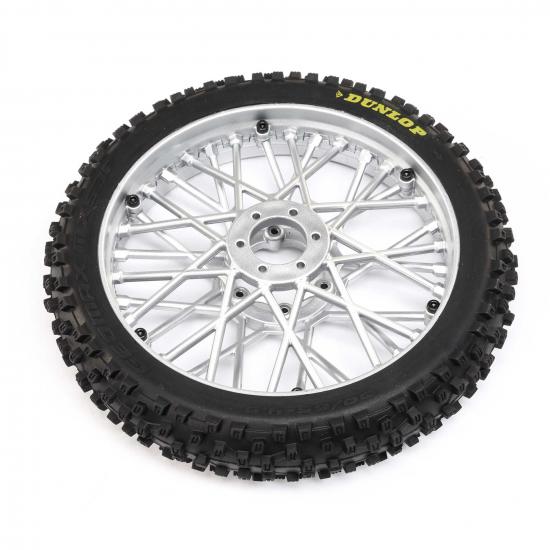 Dunlop MX53 Front Tire Mounted - Chrome: Promoto-MX