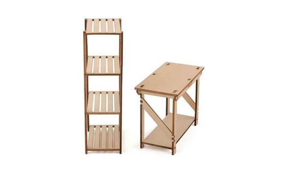 RC4WD 1:10 Wood Garage Shelves and Work Bench Set RC4WD