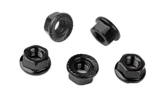 RC4WD M4 Low Profile Flanged Lock Nut (Black) RC4WD