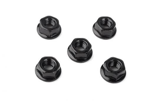 RC4WD M4 Low Profile Flanged Lock Nut (Black) RC4WD