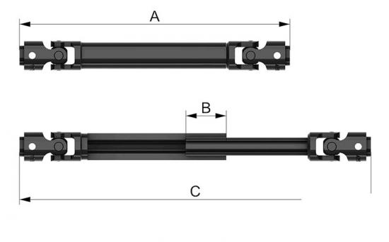 RC4WD Scale Steel Punisher Shaft V2 (100mm - 130mm / 3.94 - 5.12 ) RC4WD — image 2 of 5
